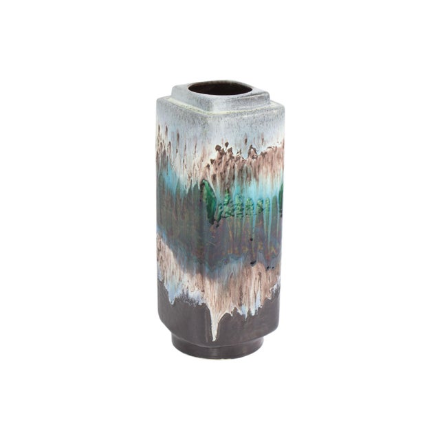 Mid-Century Modern Dümler and Brieden “Polar” West German Mid-Century 14.5” Vase For Sale - Image 3 of 8