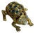 Vintage Wire Wrapped Jewel Frog Brooch For Sale