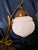 Metal Art Nouveau Desk Lamp in Brass and Opaline, 1890s For Sale - Image 7 of 13