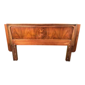 Vintage Walnut & Elm Kent Coffey Headboard