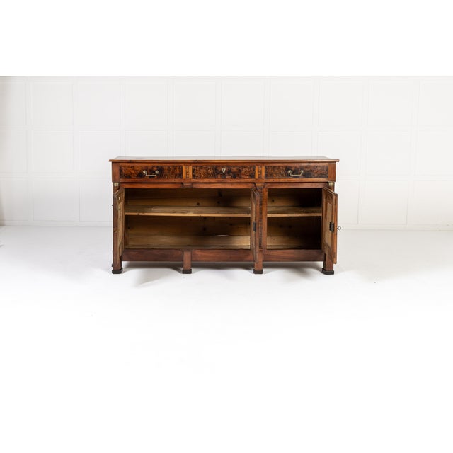 Antique French Credenza in Cherrywood and Burr Ash, 1700s For Sale - Image 14 of 15