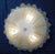 Amber 21st Century Italian Clear and Amber Murano Graniglia Flush Mount For Sale - Image 8 of 10