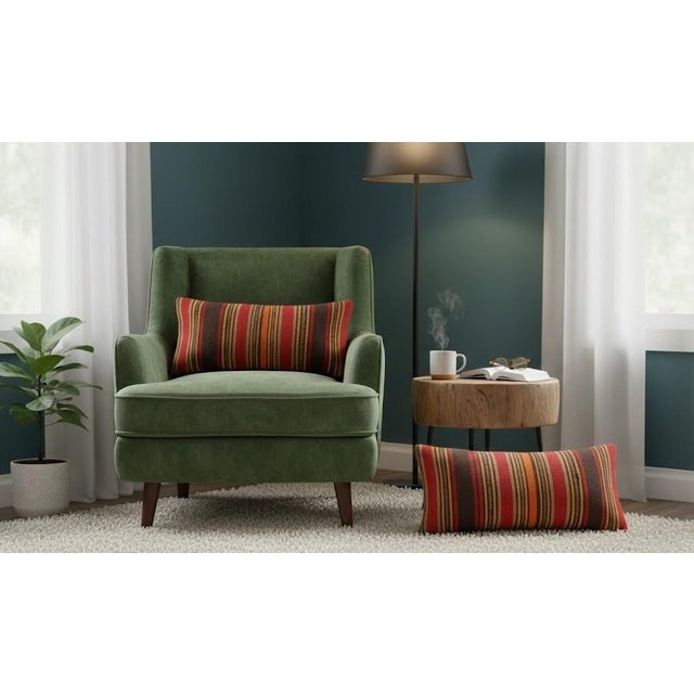 Bring history and warmth into your home with this vintage handmade Turkish wool cushion cover set. This pair of cushion...