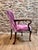 1980s 1980s Pair of Rococo Style Upholstered Dining Chairs in Harris Tweed For Sale - Image 5 of 12