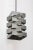 A geometric pendant comprised of stacked and intersecting squares of steel. As shown they measure 23.5" long. Stem can be...