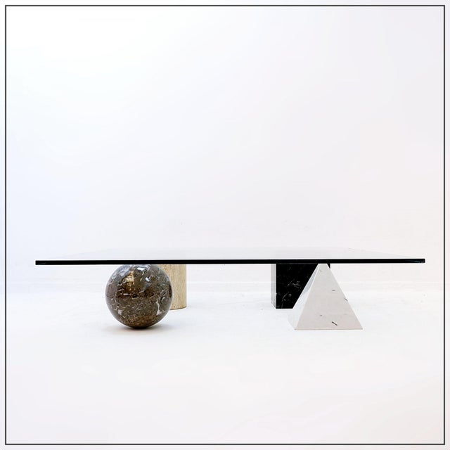 Metafora Coffee Table by Lella and Massimo Vignelli for Casigliani, 1979, in Good conditions. Designed 1970 to 1979 This...