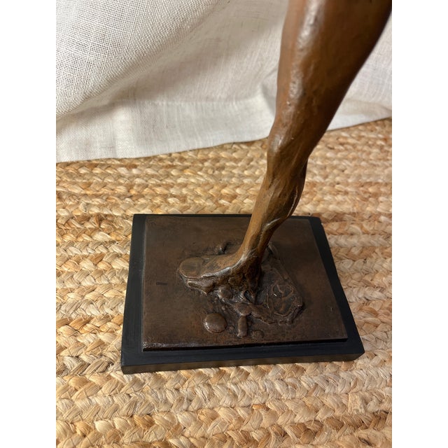 Metal 1980s Bronze Finish Sculpture Replica of Degas’ Dancer For Sale - Image 7 of 13
