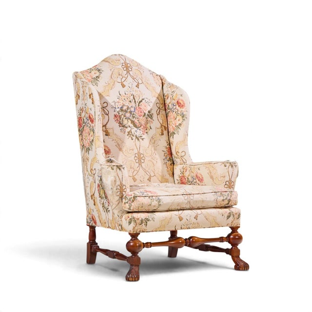 Baker Furniture Company Baker Stately Homes Collection Mahogany Winged Throne Chairs - Pair For Sale - Image 4 of 13