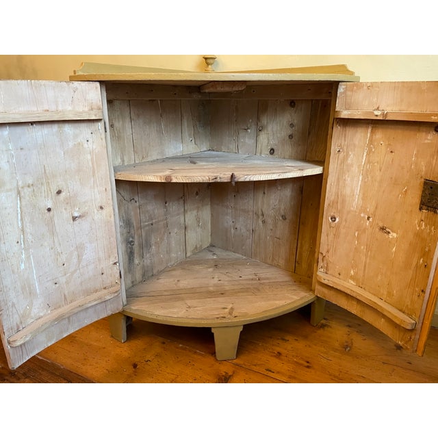 Dutch Corner Cupboard with Convex Doors, 1870s For Sale - Image 13 of 18