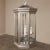 Platinum Mid-Century Brushed Steel Lantern Chandeliers - a Pair For Sale - Image 8 of 12