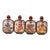 Late 19th Century Set of 4 Cloisonné Enamel Four Beauties Snuff Bottles, 320g Total For Sale