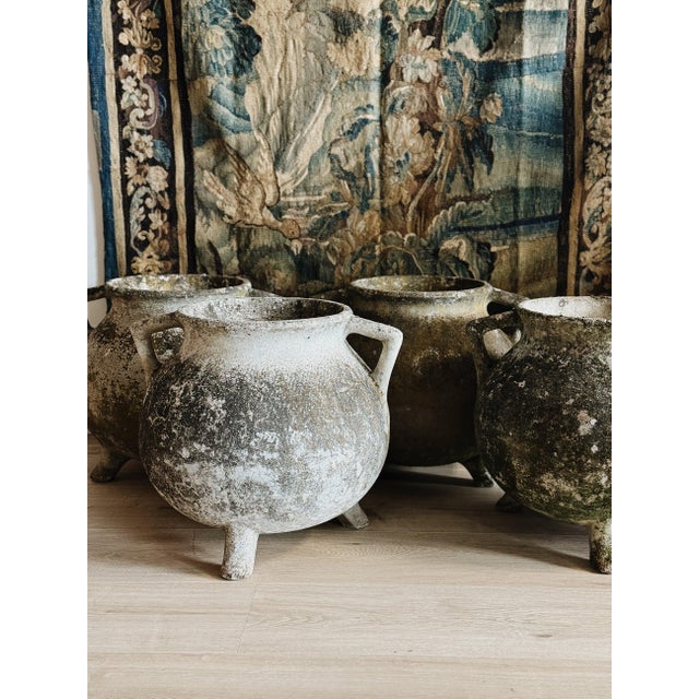 A testament to Willy Guhl's mastery of sculptural concrete, these original marmite planters embody the Swiss designer's...