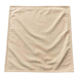 (1) 20”x20” Pottery Barn Beige Corduroy Pillow Cover For Sale