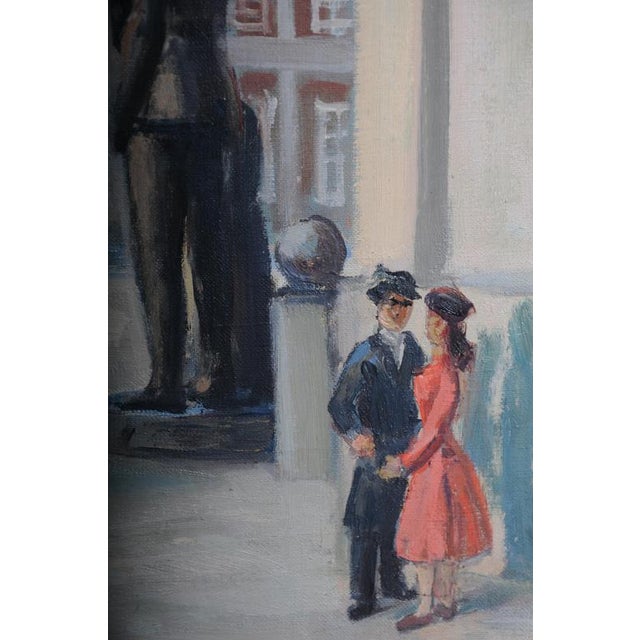 I. Wiehmann, Elector's Palace & St. Catherine's Church in Brandenburg, Oil Painting For Sale - Image 9 of 18