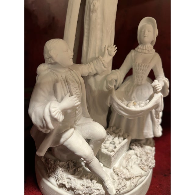 Chippendale Rare Derby Porcelain Figural Group-Circa 1790, Authenticated by Albert Amor Porcelain, Ltd, London For Sale - Image 3 of 6