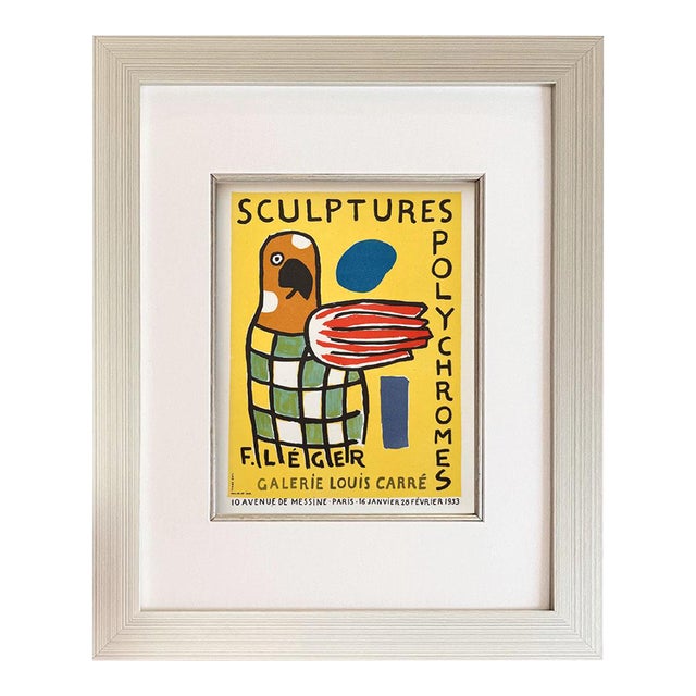 Leger Lithograph 33 Sculptures Polychromes 1959 Framed For Sale