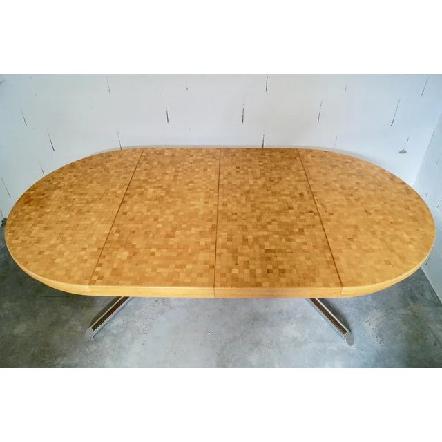 Wood Wood Mosaic Table by Dieter Wäckerlin for Idealheim, 1960s For Sale - Image 7 of 9