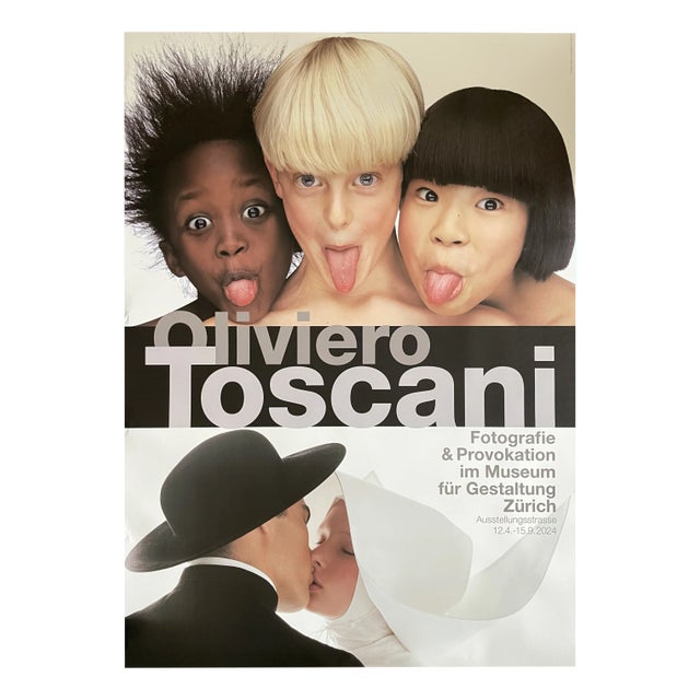 Oliviero Toscani, Fotografie und Provokation Exhibition Poster, 2024, Print For Sale