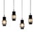 Scandinavian Ice Glass Pendant, 1960s, Set of 4 For Sale