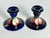 Moorcroft Wisteria Pottery Candlestick Holders Pair c. 1930s For Sale - Image 4 of 10