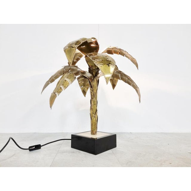 Palm Table Lamp by Maison Jansen, 1970s For Sale - Image 9 of 14