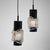 Metal Scandinavian Ice Glass Pendant, 1960s, Set of 4 For Sale - Image 7 of 11