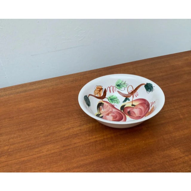 Vintage Ceramic Bowl with Handpainted Floral Decor from S.S. Crown, Japan For Sale - Image 11 of 15