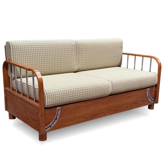 Art Deco Model H215 Sofa by Jindřich Halabala for Up Závody, 1930s For Sale - Image 15 of 15