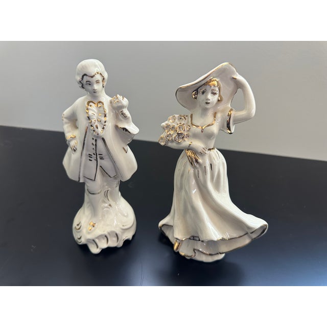 Figurative Vintage Brinnco Porcelain Figurines - Set of 2 For Sale - Image 3 of 9