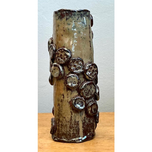 Vintage Original Studio Pottery Stars and Shells Vase For Sale - Image 11 of 16