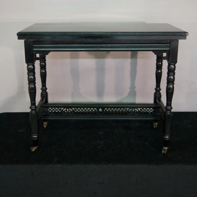 Victorian Late 19th Century Ebonized Eastlake Games Table For Sale - Image 3 of 5