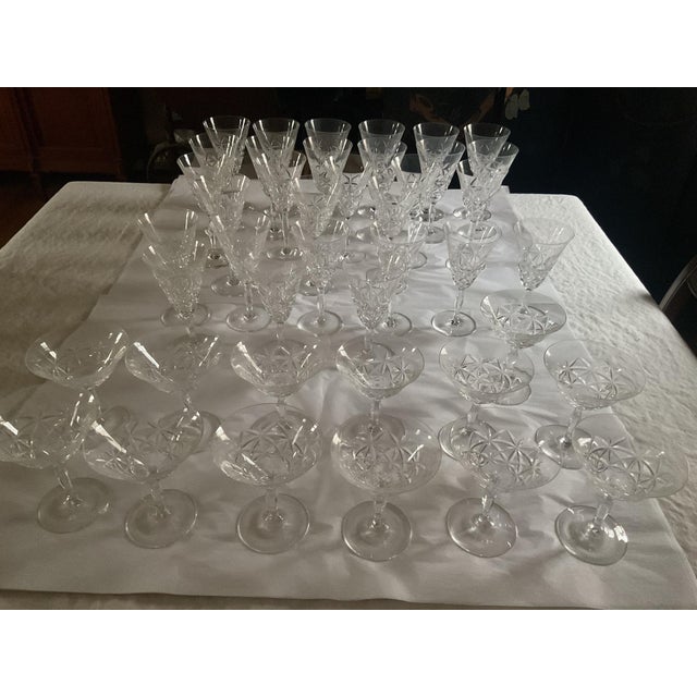 Mid-Century Modern 1960s A Rare and Exquisite Orrefors Crystal Set of 42 Pieces For Sale - Image 3 of 15