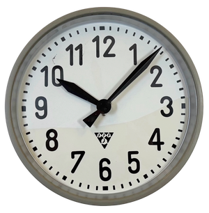 Industrial Factory Wall Clock from Pragotron, 1960s