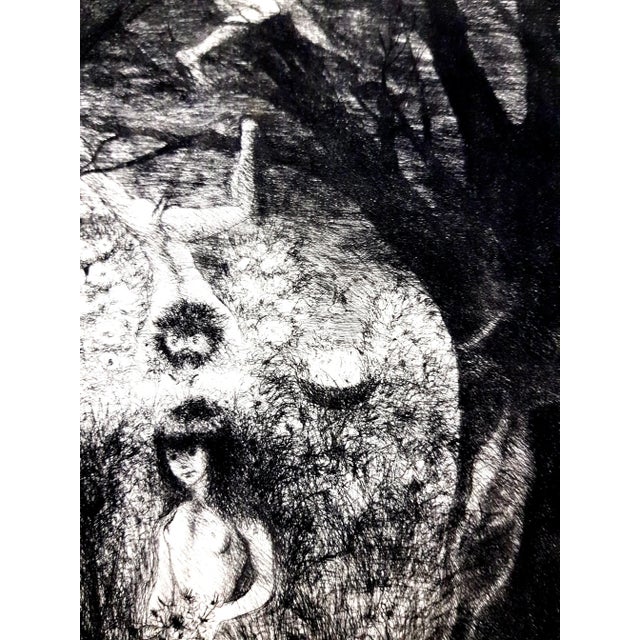 Edouard Goerg - Magic Jungle - Original Etching 1946 For Sale - Image 6 of 10