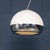 Metal Vintage Italian Chrome Arc Floor Lamp with Opaline Shade, 1970s For Sale - Image 7 of 18