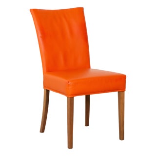 Orange Leather Chair from Bert Plantagie For Sale