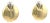Wempe 18k Multi Tone Gold Puffed Disc Earrings, 2 Pieces For Sale