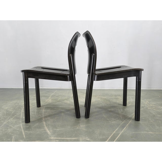 Castelli Model 4870 Chairs attributed to Anna Castelli Ferrieri for Kartell, 1980s, Set of 4 For Sale - Image 4 of 13