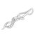 Espira 10K White Gold 1/5 cttw Round Cut Diamond Swirl Pendant Necklace (J-K, I1-I2) For Sale - Image 4 of 5