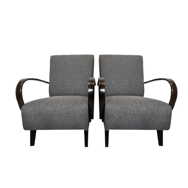 Set of Armchairs by Jindrich Halabala, 1940s For Sale