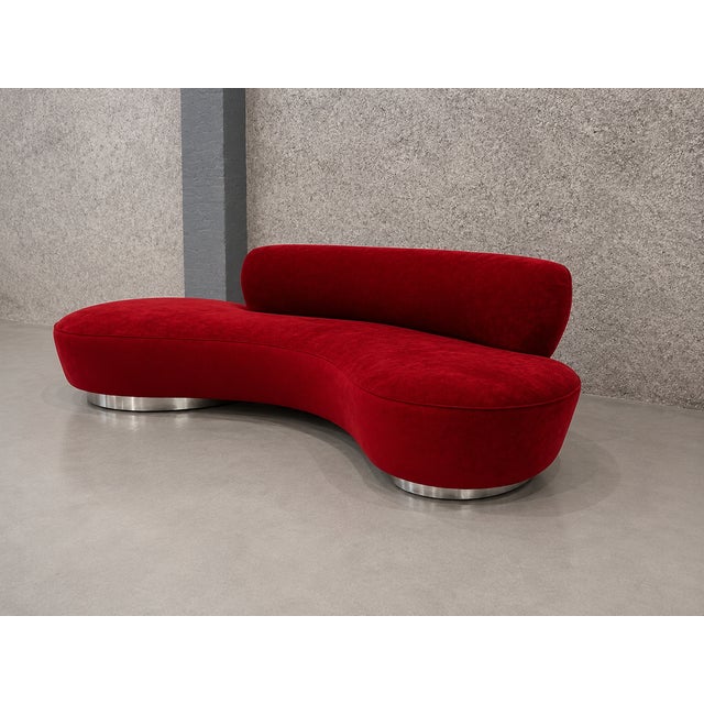 Vladimir Kagan for Directional (Attributed) Serpentine Cloud Sofa, Model 4891-J, 1980s For Sale - Image 9 of 14