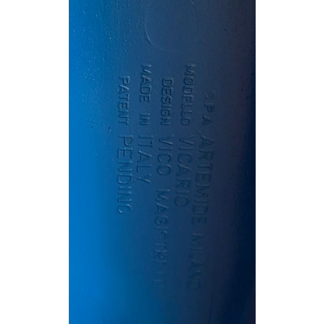 Artemide Blue Model Vicario Chair by Vico Magistretti for Artemide, 1970s For Sale - Image 4 of 9