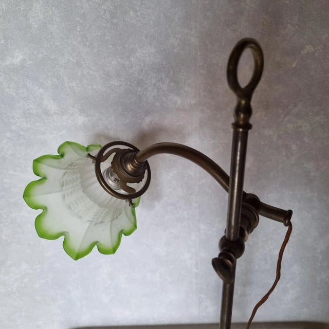 Art Nouveau Brass Desk Lamp, 1910s For Sale - Image 6 of 11