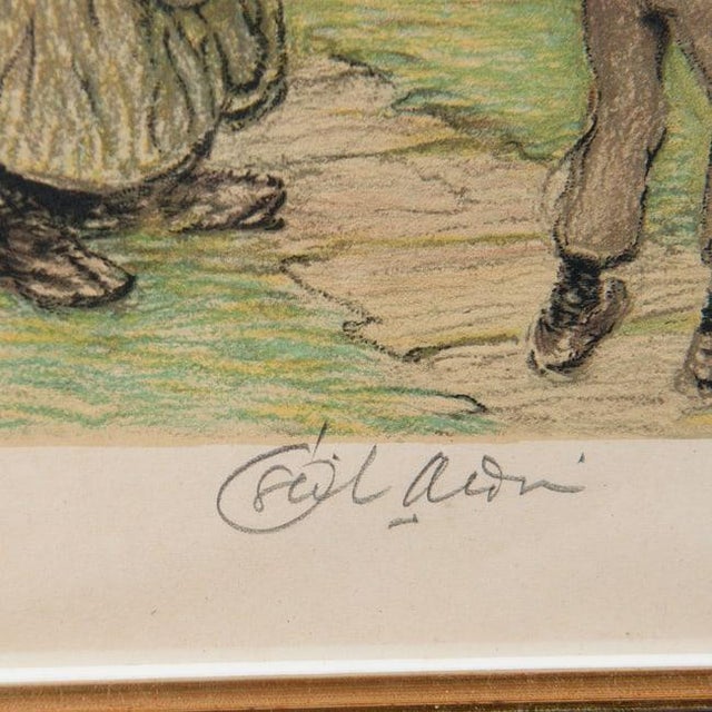 Early 20th Century Early 20th Century Cecil Aldin Pencil Signed Hand-Colored Sporting Print With Horse-Drawn Carriage For Sale - Image 5 of 6