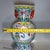 Famille Rose Bird & Floral Two-Handled Porcelain Vase, Chinoiserie Decor Vessel For Sale - Image 4 of 7