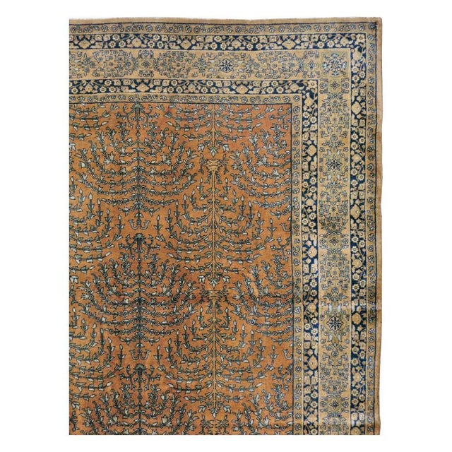 Rustic Galerie Shabab Collection Early 20th Century Indian Lahore Room Size Rug For Sale - Image 3 of 10