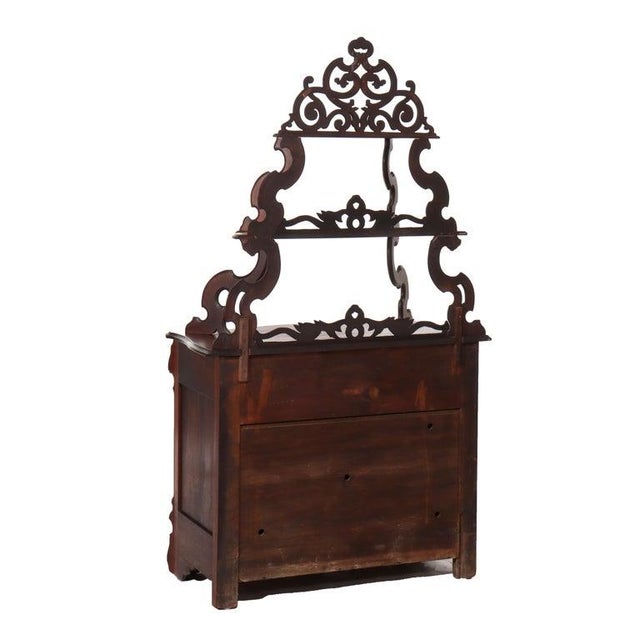 Antique Victorian Walnut & Burl Etagere Server C1880 For Sale - Image 14 of 18