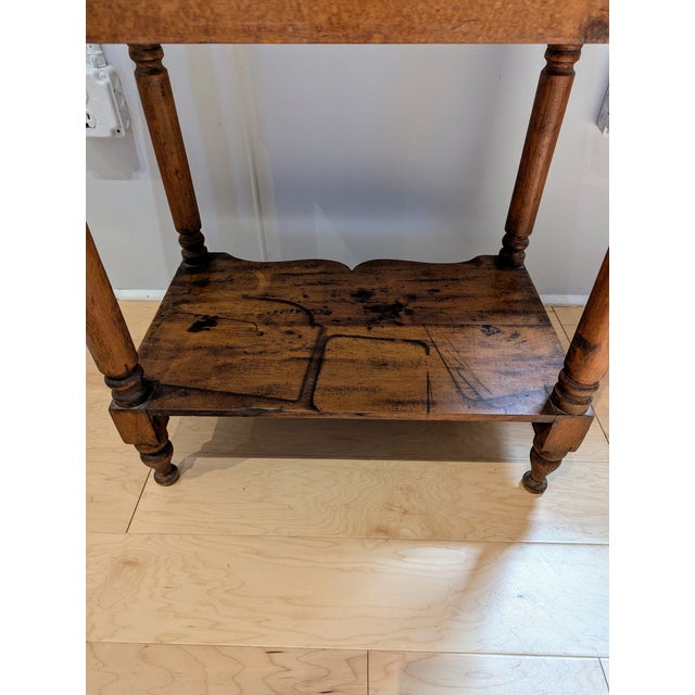 Wood Antique 19th Century Vernacular Pine Side Table For Sale - Image 7 of 9