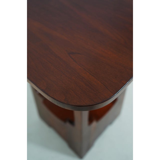 Stickley Charles Limbert Design Cherry Pagoda Table For Sale In Philadelphia - Image 6 of 12