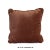Velvet Brown Square Shape Fabric Couch Sofa Cushion For Sale In San Francisco - Image 6 of 7
